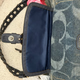 Rare Denim Coach Poppy Pushlock Bag