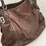 Coach Brown Suede Tote Bag