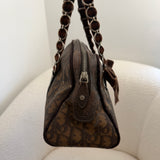 Brown Dior Romantique Trotter Boston Bag