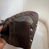 Coach Brown Signature Hamptons Carry-All Bag