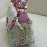 Coach Spring Applique Pochette Bag