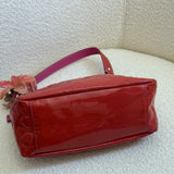 Coach Orange Patent Leather Optic Pochette