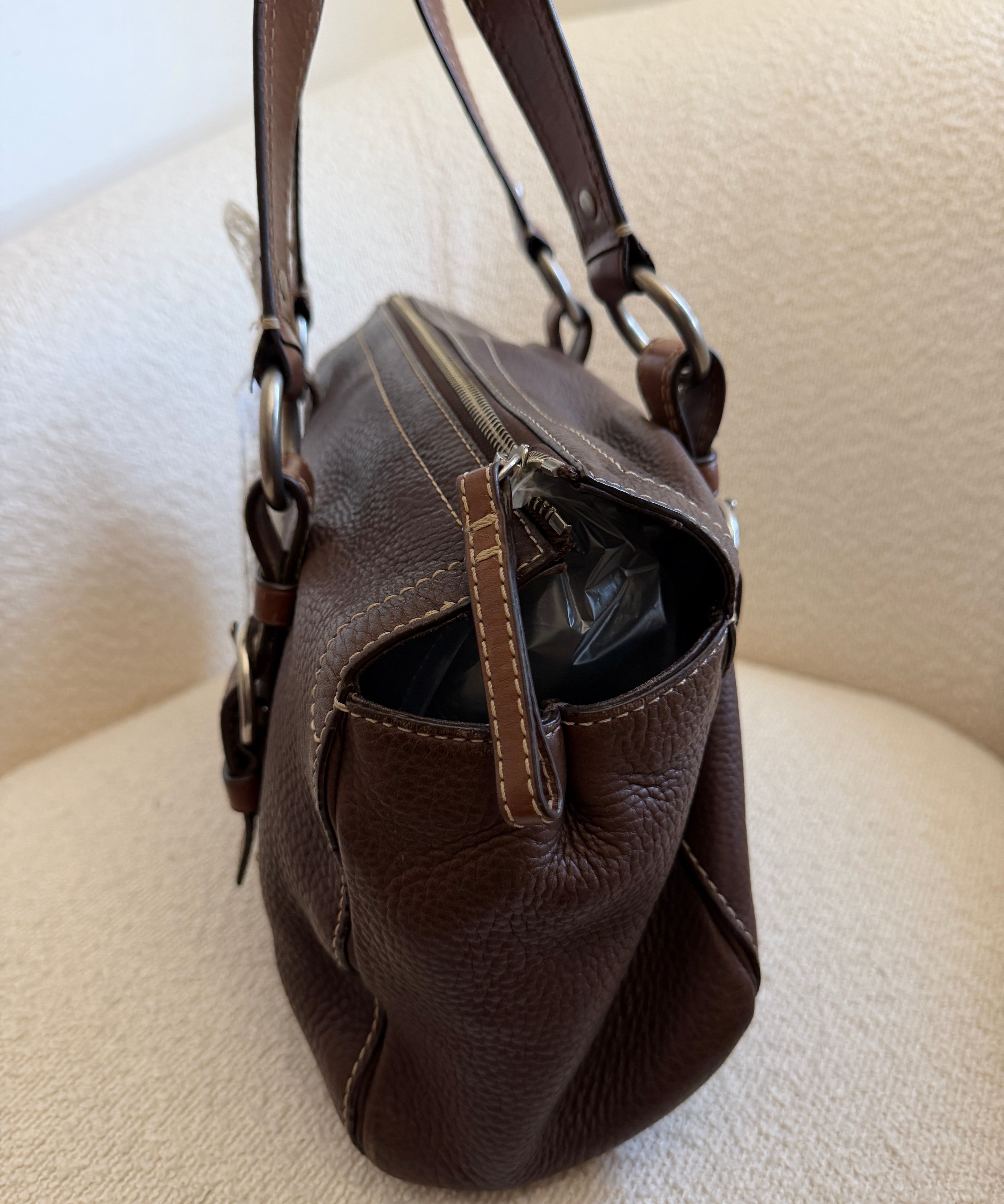 Coach Brown Chelsea Bowler Bag