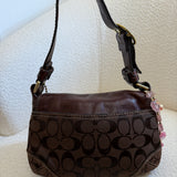 Chocolate Brown Coach Mini Soho Bleeker Bag