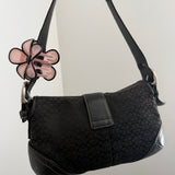 Coach Black Canvas Mini Soho Bag