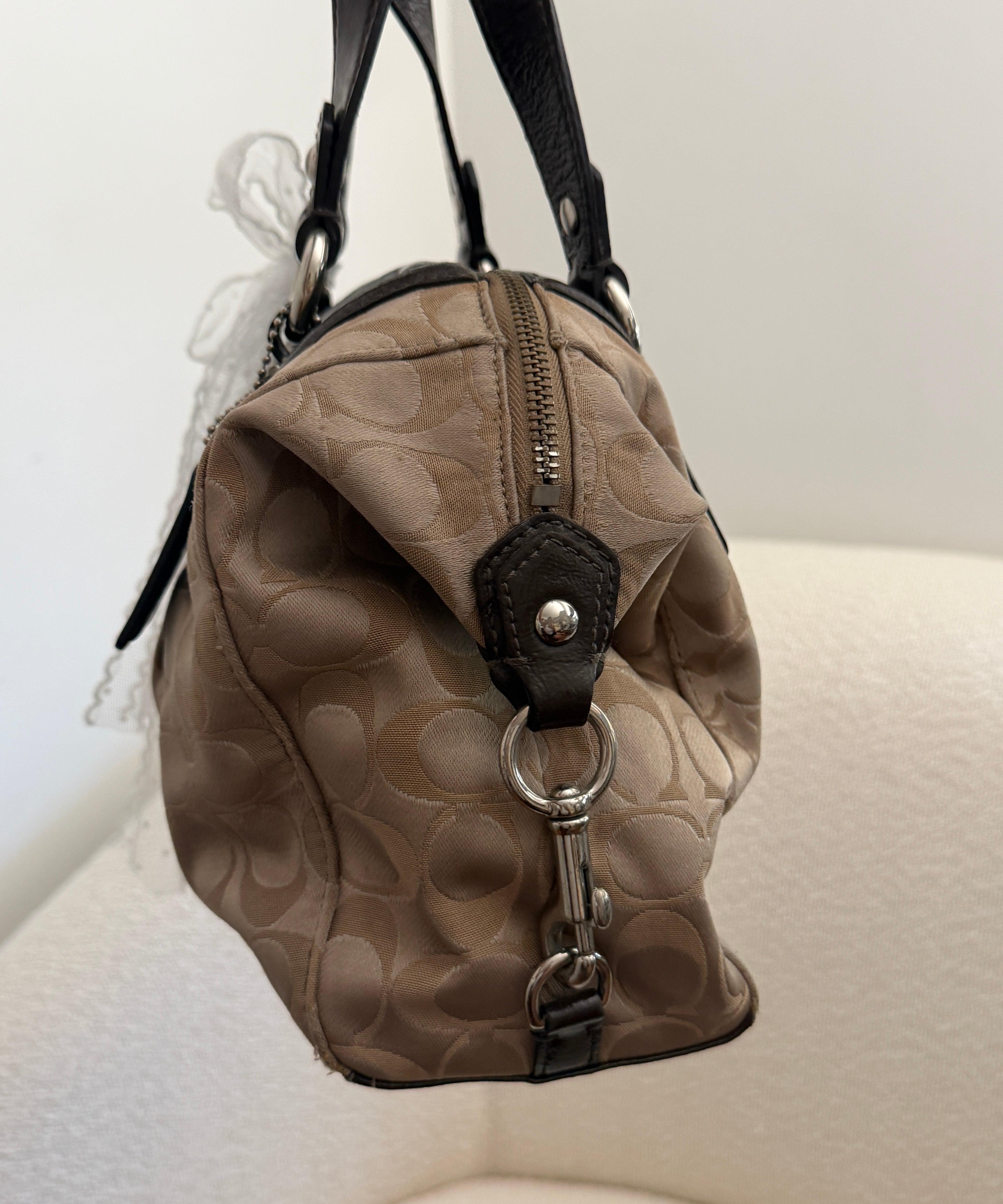 Brown Coach Signature Ashley Bag