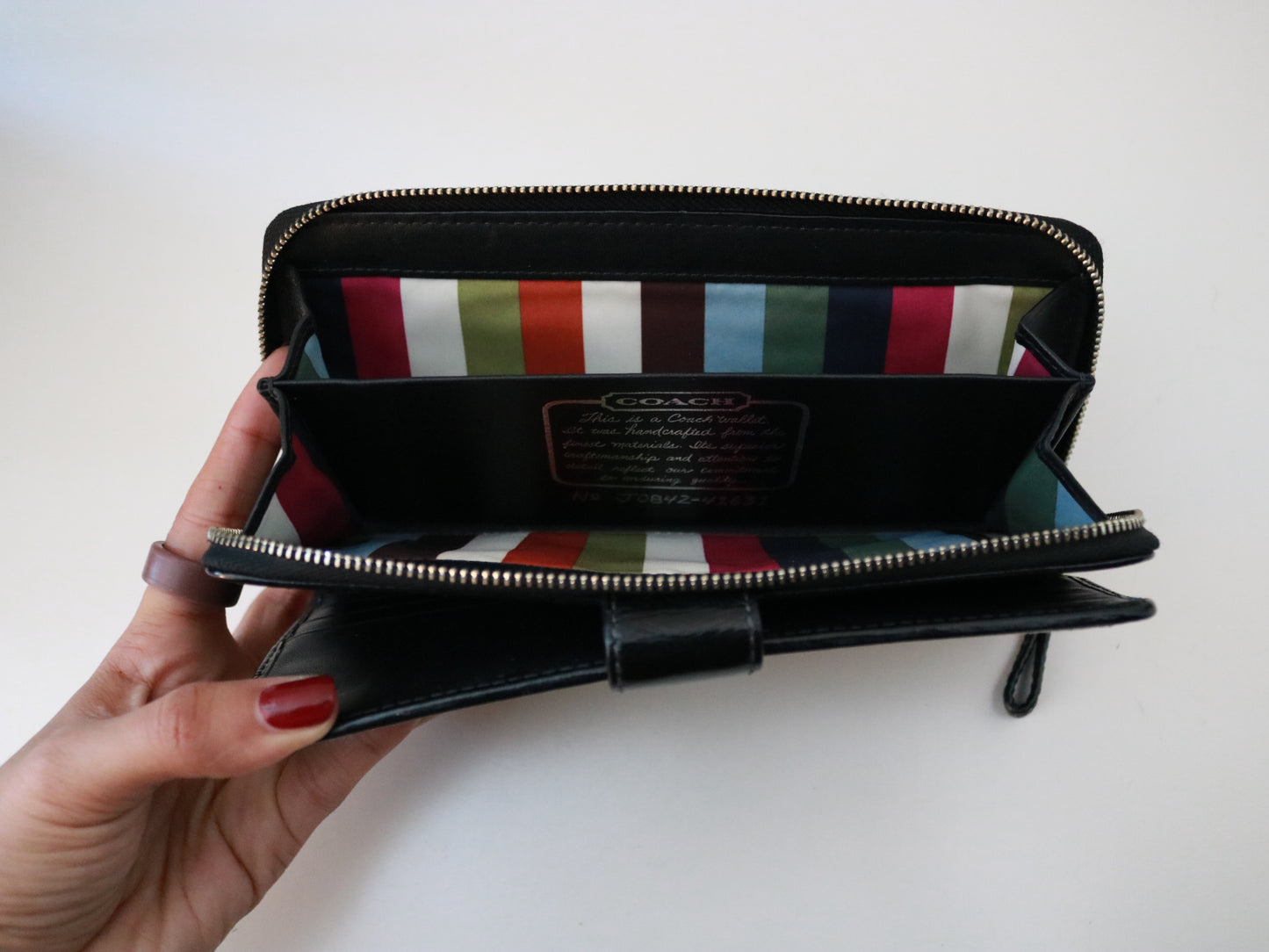 Coach Red Patent Leather Wallet