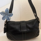 Coach Black Leather Mini Soho Bag