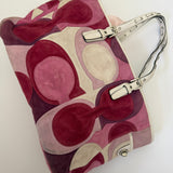 Coach Pink Optic Suede Gallery Tote Bag