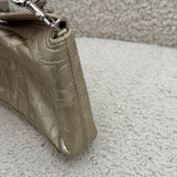 Gold Legacy Turnlock Coach Signature Mini Bag