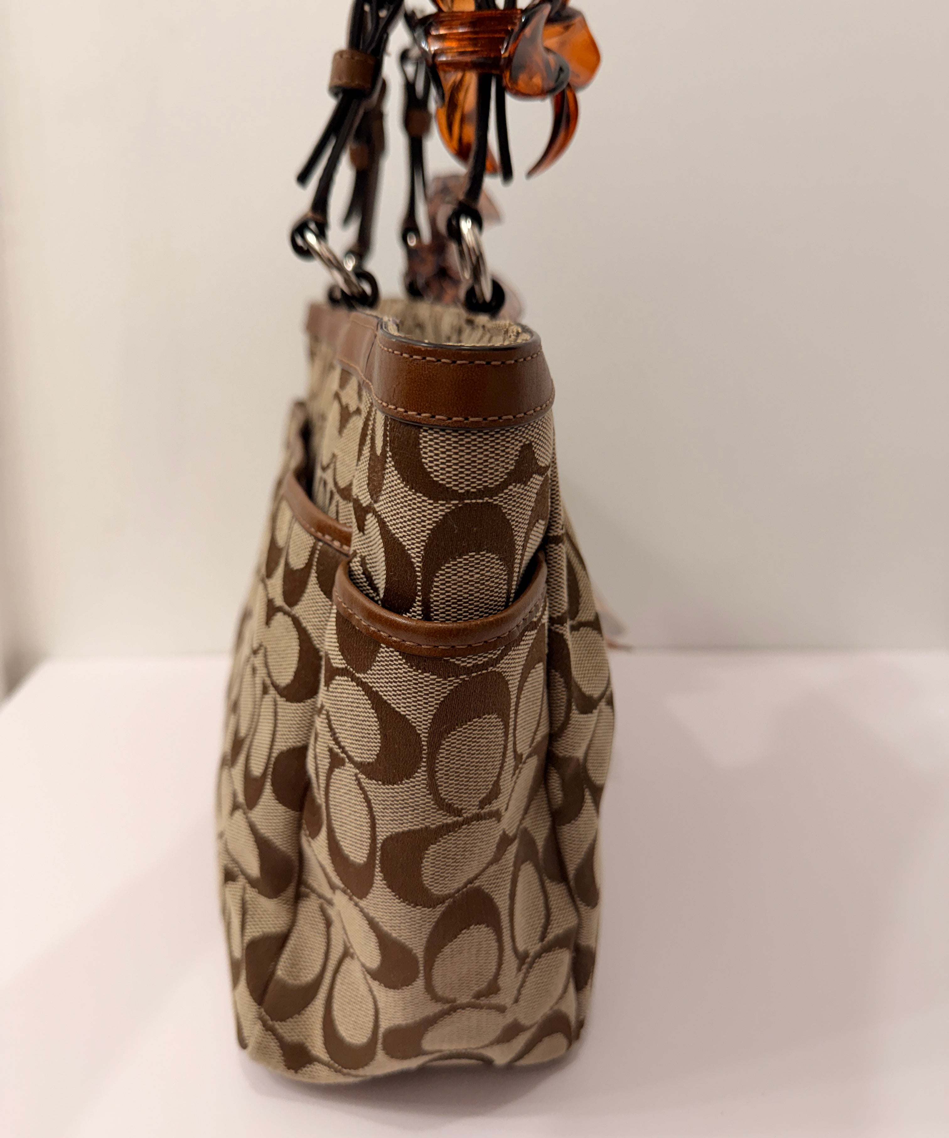 Coach Brown Signature Gallery Tote Bag
