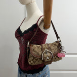 Coach Brown Canvas Mini Soho Bag Set