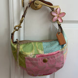 Coach Spring Patchwork Hobo Shoulder Bag
