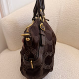 Brown Coach Signature Sabrina Madison Bag