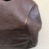 Brown Gucci Guccissima Sukey Tote Bag