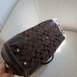 Coach Brown Signature Hamptons Carry-All Bag