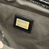 Fendi Velvet Striped B Bis Shoulder Bag