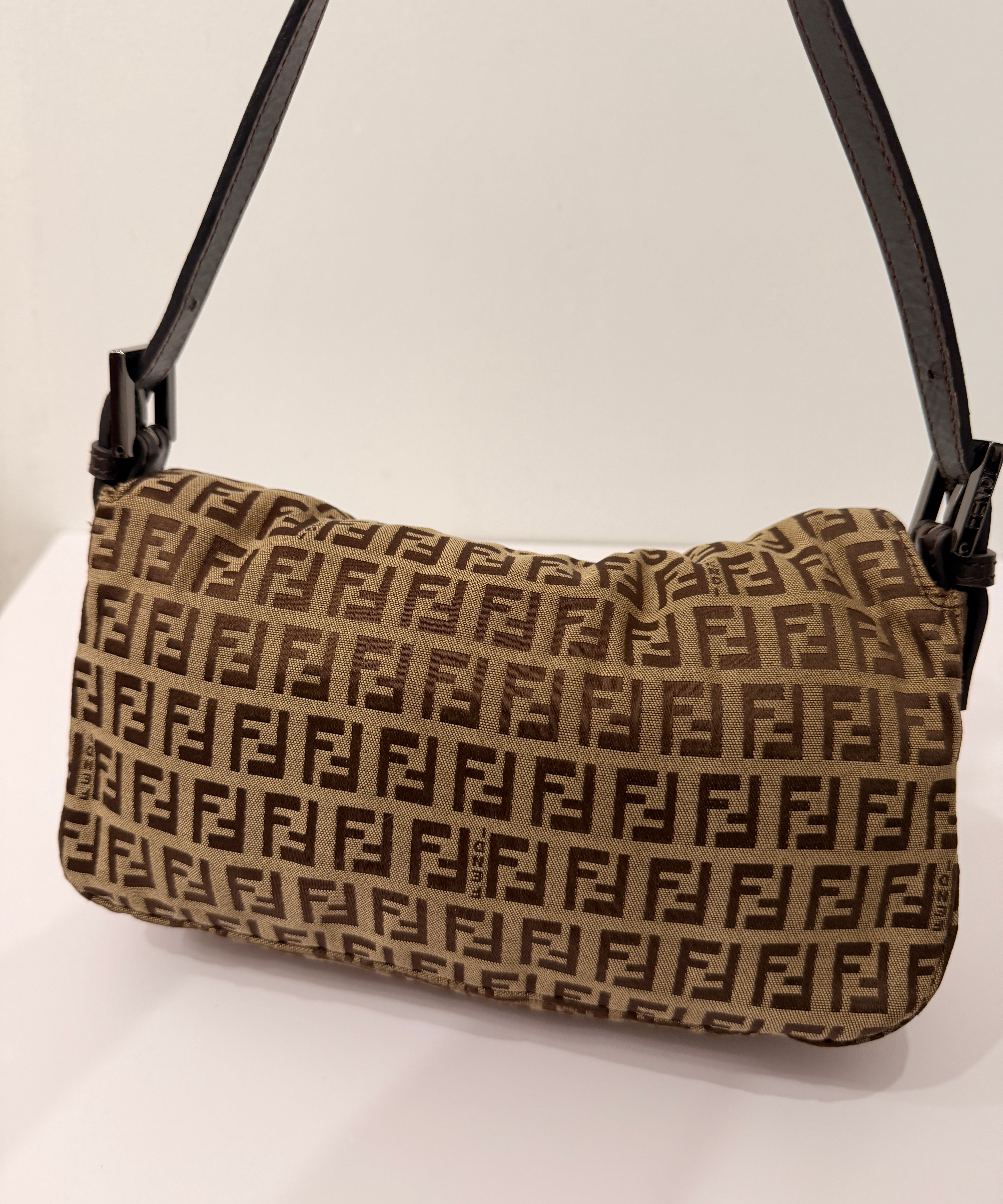 Fendi Signature Brown Baguette Bag