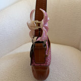 Rare Coach Pink Mini Soho with Brown Trim