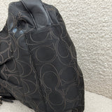 Coach Black Optic Print Maggie Bag