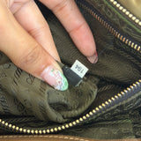 Olive Green Prada Tessuto Nylon Shoulder Bag
