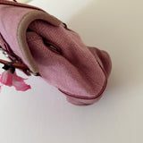 Coach Pink Tweed Hamptons Satchel Bag