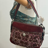 Coach Burgundy Chelsea Shoulder Bag