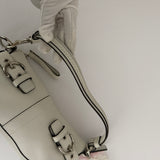 Coach White East West Shoulder Bag