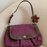 Coach Purple Mini Pleated Soho Bag