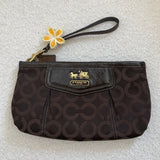 Coach Brown Madison Wristlet