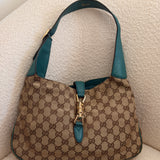 Teal Gucci Jackie Shoulder Bag