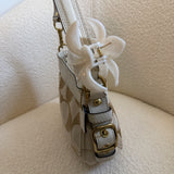Beige Signature Coach Mini Zoe Bag