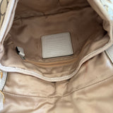 Coach Beige Mini Soho with White Leather