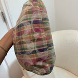 Rare Coach Poppy Multicolored Plaid Madras Bag