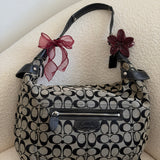 Coach Grey Signature Shoulder Bag