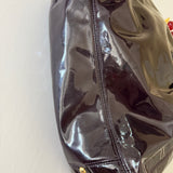 Coach Plum Patent Leather Maggie Bag