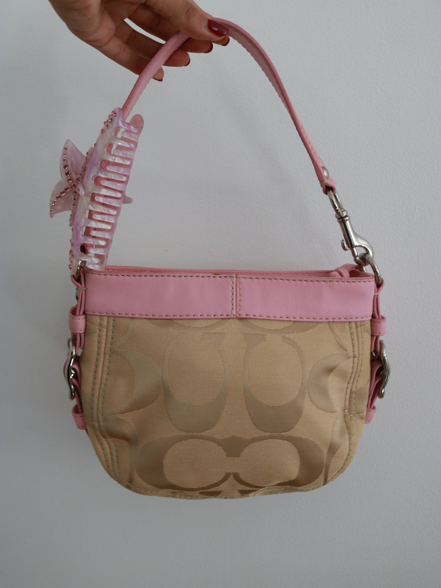 Rare Pink Coach Mini Zoe Bag