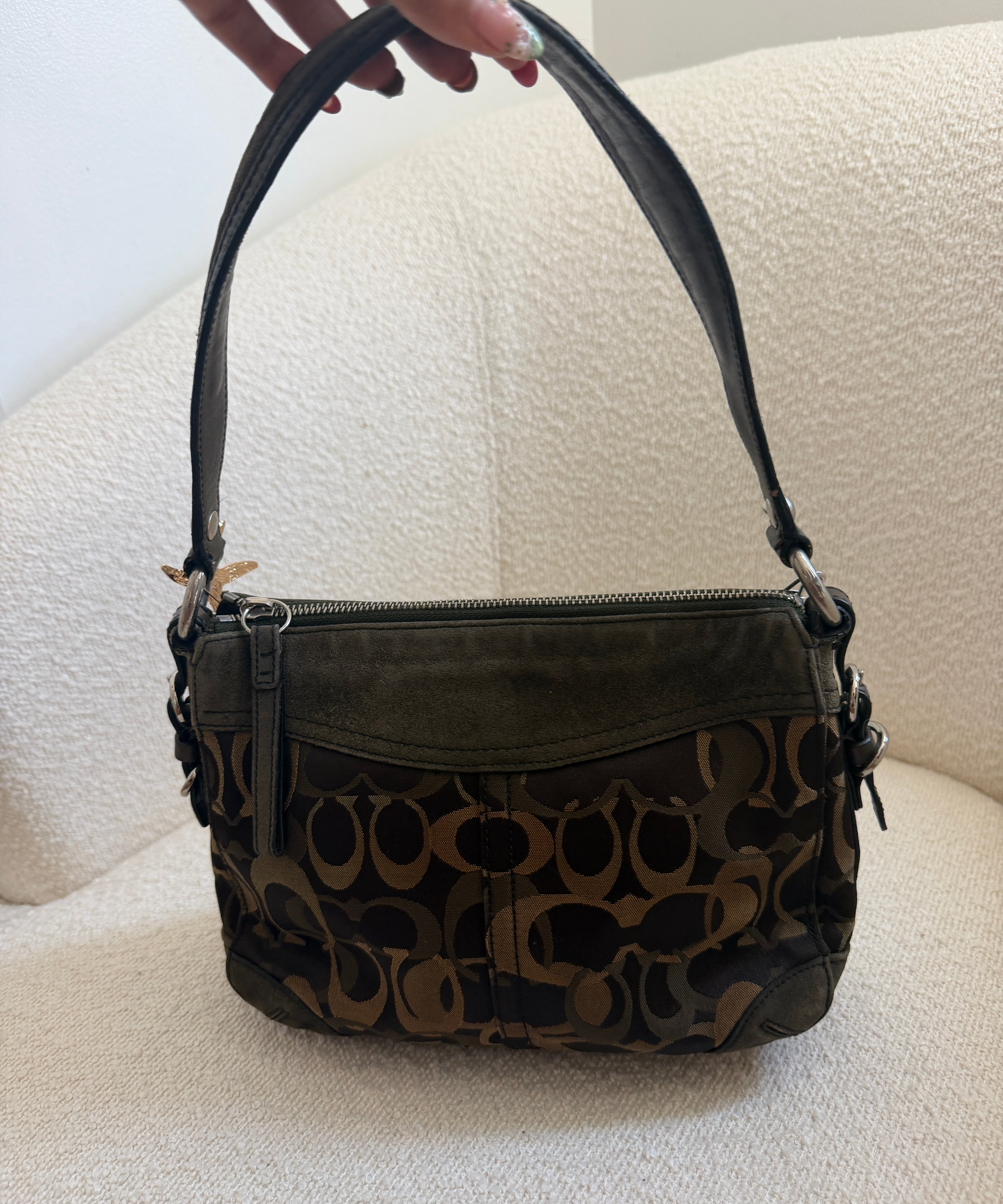 Coach Olive Green Chelsea Shoulder Bag