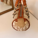 White Dior Romantique Mini Barrel Bag
