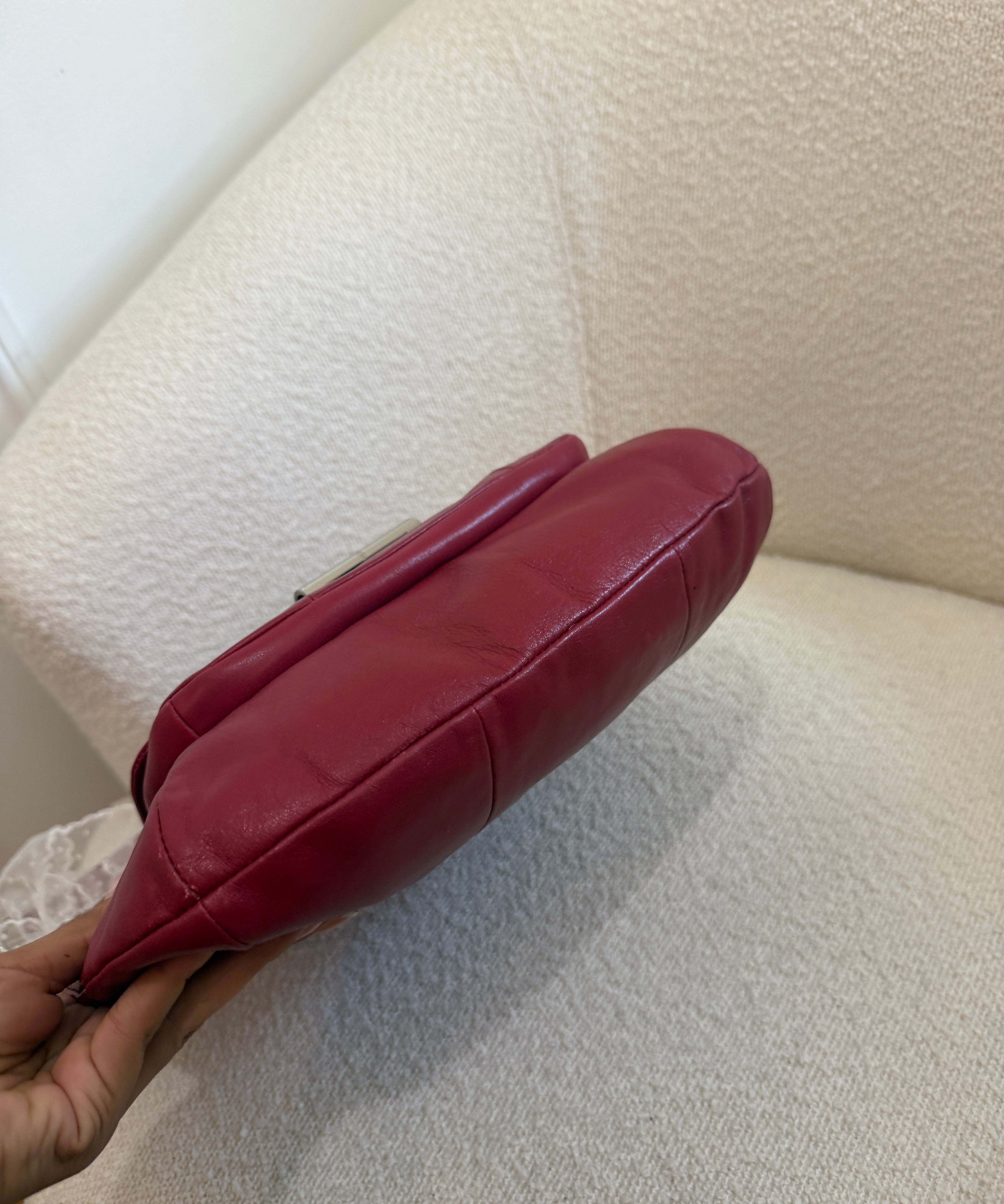 Coach Red Leather Kristen Leather Shoulder Bag