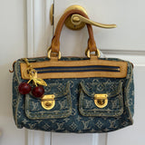 Louis Vuitton Denim Neo Speedy Monogram Handbag