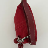 Red Coach Signature Top Handle Pochette