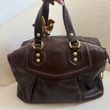 Brown Coach Leather Sabrina Madison Bag