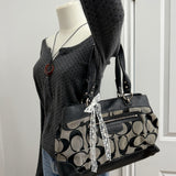 Coach Black Signature Tote Bag
