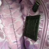 Rare Coach Suede Plum East West Baguette