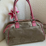 Pink Signature Satchel Bag