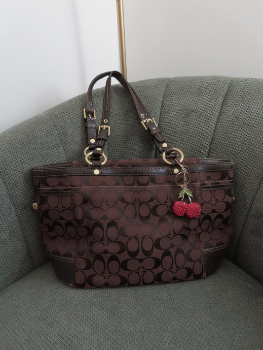 Coach Brown Monogram Tote Bag
