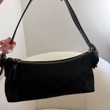 Coach Black Signature East West Baguette