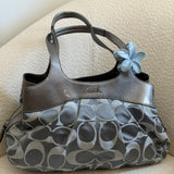 Coach Grey Signature Lexi Tote Bag