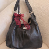 Coach Black Leather Maggie Bag